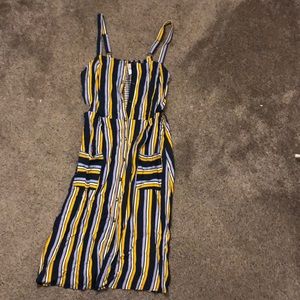 Striped cutout dress